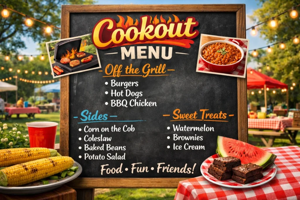 cookout menu